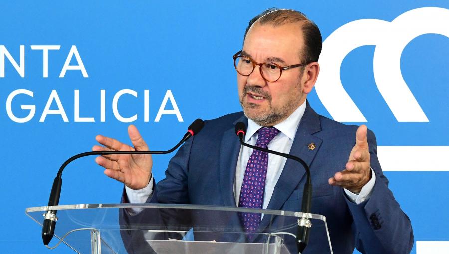 O reitor Antonio López durante a súa intervención. FOTO: Santi Alvite