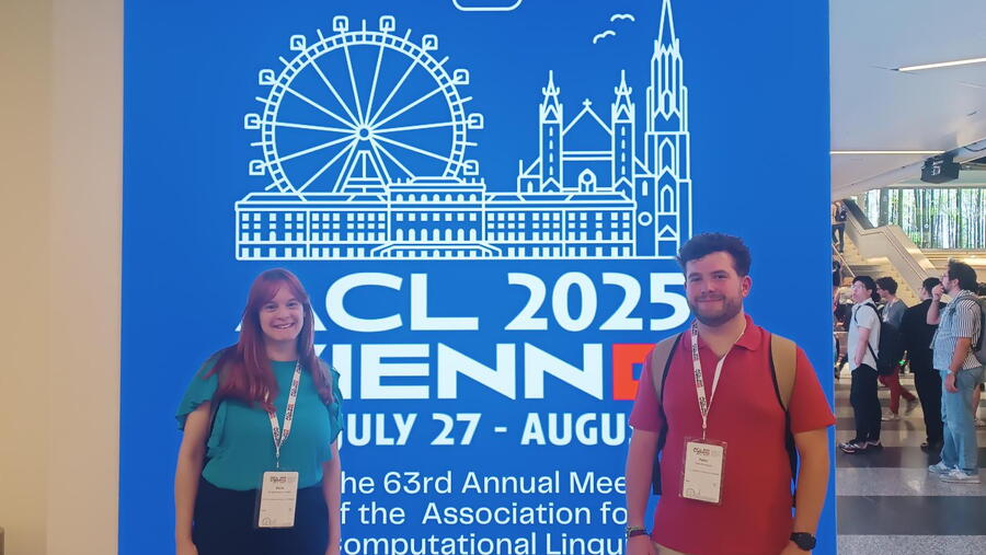 Silvia Paniagua e Pablo Rodríguez no ACL 2025 Silvia Paniagua e Pablo Rodríguez no ACL 2025